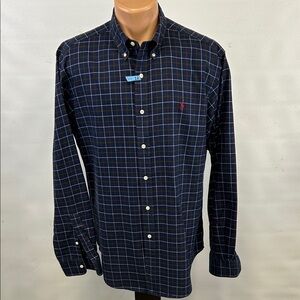 Ralph Lauren Long Sleeve Button Down Collar Shirt.  L
